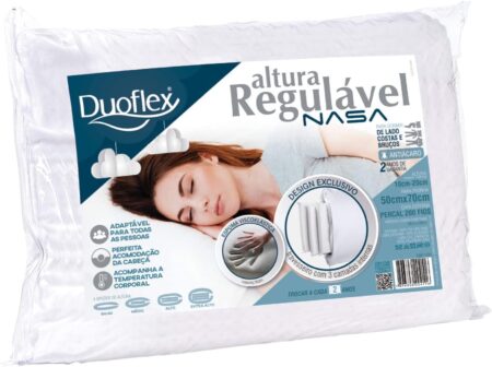 Travesseiro Altura Regulável NASA Duoflex